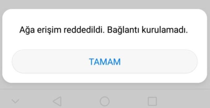 Ağa Erişim Reddedildi Ne Demek?